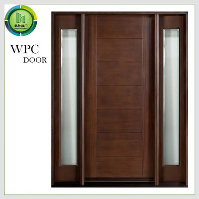 İyi bir fiyat. Kompozit Çift Camlı WPC Kaydırma Kapısı Konut PVC Laminat Yüzey Bitirme çevrimiçi