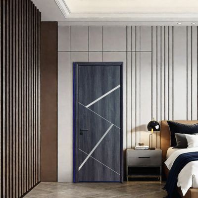 Kalıcı WPC Çürük Kapı Nem Direnci Termite Direnci Konut İç mekanları için Ekolojik Dost