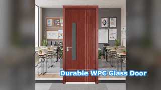 Dayanıklı WPC Cam Kapı Ses Geçirmez Isıya Dayanıklı